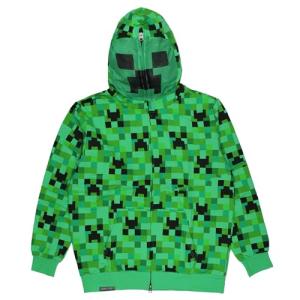 Minecraft Creeper Hoodie for Kids (XS, Green)