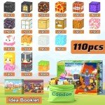 Minecraft Magnetic Blocks Build Set - 110 Pieces