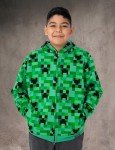 Creeper Camo Zip Hoodie for Boys - Age 7