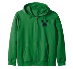 Minecraft Creeper Zip Hoodie for Kids