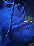 Lacoste x Minecraft Blue Pullover Hoodie Size L
