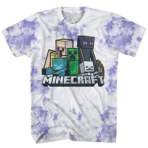 Minecraft Creeper Face Tie Dye T-Shirt - X-Large