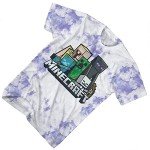 Minecraft Creeper Face Tie Dye T-Shirt - X-Large