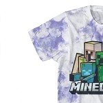 Minecraft Creeper Face Tie Dye T-Shirt - X-Large