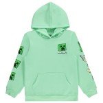 Minecraft Creeper Face Hoodie - Black & Green