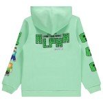 Minecraft Creeper Face Hoodie - Black & Green