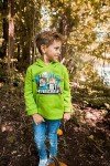 Minecraft Mobs Fleece Hoodie for Boys, Green 7-8