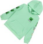 Minecraft Creeper Face Hoodie - Black & Green
