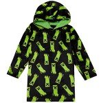 Minecraft Oversized Fleece Hoodie Blanket - Creeper Print