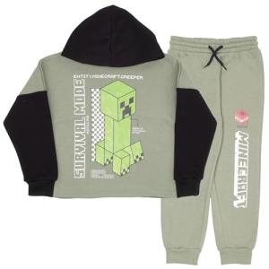 Minecraft Creeper Hoodie and Jogger Set for Kids