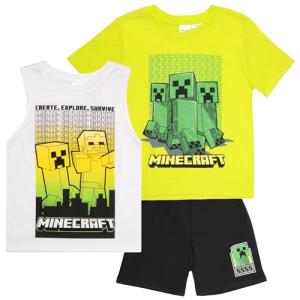 Minecraft Creeper Kids 3-Piece Apparel Set