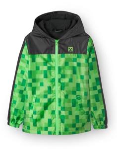 Minecraft Boys Waterproof Creeper Hoodie Jacket 7-8