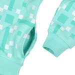 Minecraft Diamond Steve Pixel Hoodie for Boys