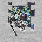 Minecraft Creeper Kids Hoodie - Black & Green