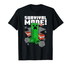 Creeper Explosion Survival Mode T-Shirt - Minecraft