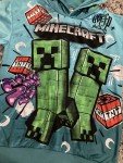 Teal Green Minecraft Graffiti Hoodie for Boys