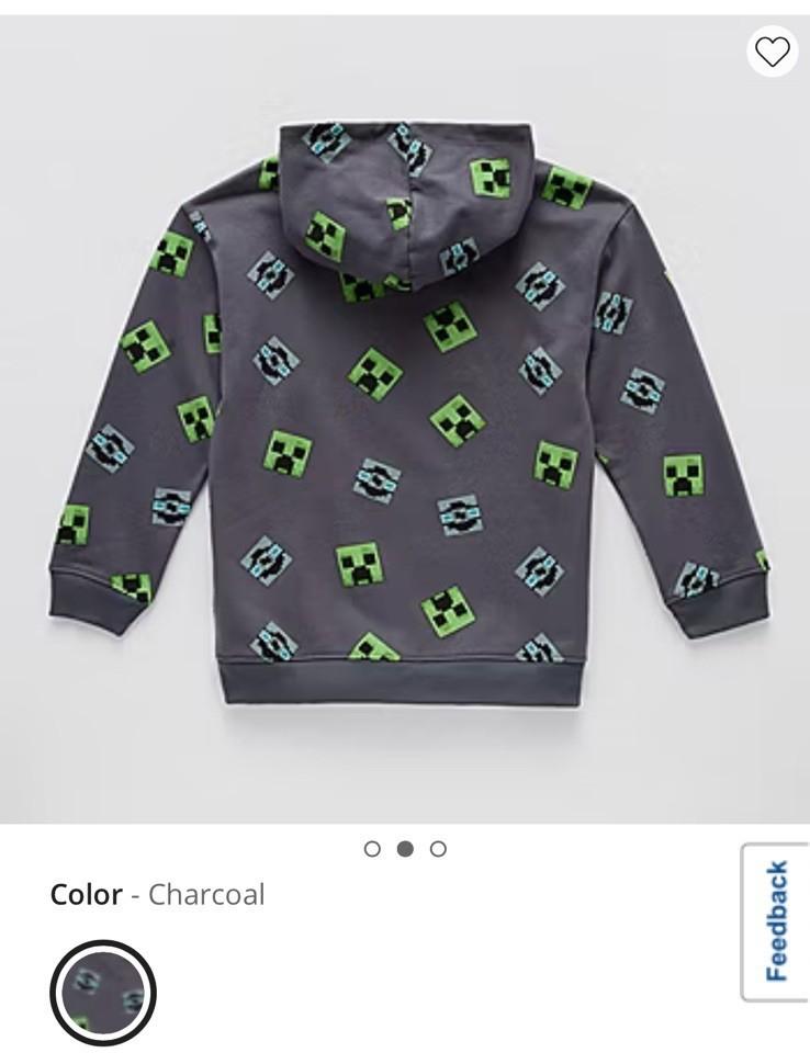 Minecraft Legends Dark Gray Hoodie - XL