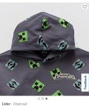 Minecraft Legends Dark Gray Hoodie - XL