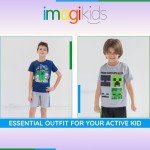 Minecraft Creeper Boys' T-Shirt and Shorts Set