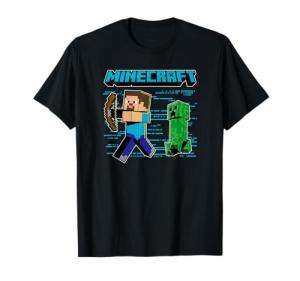 Minecraft Steve and Creeper Run T-Shirt