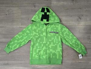 Minecraft Creeper Full Zip Hoodie for Boys