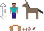 Minecraft Action Figures 2-Pack: Steve & Donkey