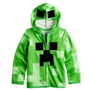Minecraft Creeper Hoodie Jacket with Mask for Kids
