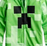 Minecraft Creeper Hoodie Jacket with Mask for Kids