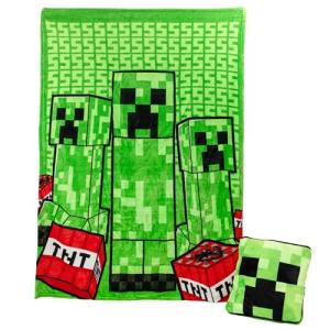 Minecraft Creeper 2-in-1 Cushion and Blanket