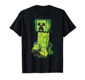 Minecraft Creeper Graffiti Street Art T-Shirt