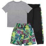Minecraft Boys 3-Piece T-Shirt and Shorts Set