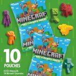 Minecraft Fruit Snacks for Kids - 10 Pouches