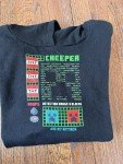 Minecraft Black Hoodie for Kids Size 10/12
