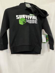 Minecraft Survival Mode Kids Hoodie, Size XS