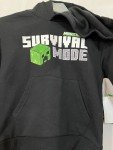 Minecraft Survival Mode Kids Hoodie, Size XS