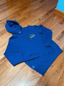 Minecraft Lacoste Unisex Blue Hoodie, Medium Size