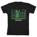 Minecraft Boys' Black Short Sleeve T-Shirt