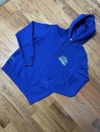 Minecraft Lacoste Unisex Blue Hoodie, Medium Size