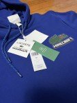 Minecraft Lacoste Unisex Blue Hoodie, Medium Size