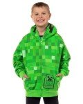 Minecraft Creeper Allover Pixel Hoodie for Kids