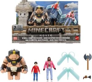 Minecraft Movie A Well-Crafted Escape Figure Pack with 3 Action Figures NEW