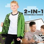 Reversible Minecraft Hoodie for Kids and Teens