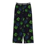 Minecraft Boys Pajama Bottoms - Night Scene, Medium