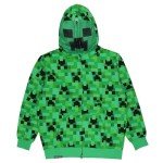 Minecraft Creeper Hoodie for Boys (Green, MD)