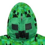 Minecraft Creeper Hoodie for Boys (Green, MD)
