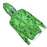 Minecraft Creeper Face Zip Hoodie - Black & Green