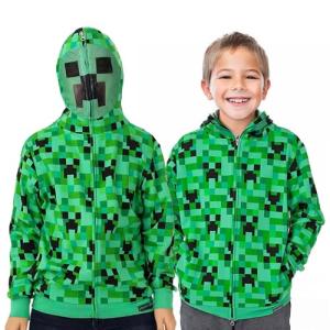 Creeper Camo Hoodie for Kids – Size 7