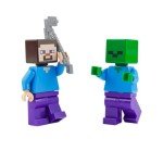 LEGO Minecraft Minifigure Combo: Steve, Alex & Zombie