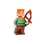 LEGO Minecraft Minifigure Combo: Steve, Alex & Zombie