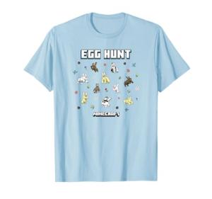 Minecraft Easter Egg Hunt T-Shirt with Rabbits